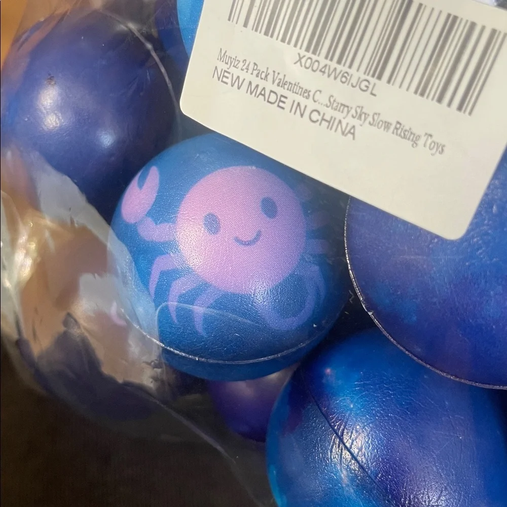 Zodiac Twelve Constellations Slow Rising Squishies Cards Galaxy Stress Balls nwt